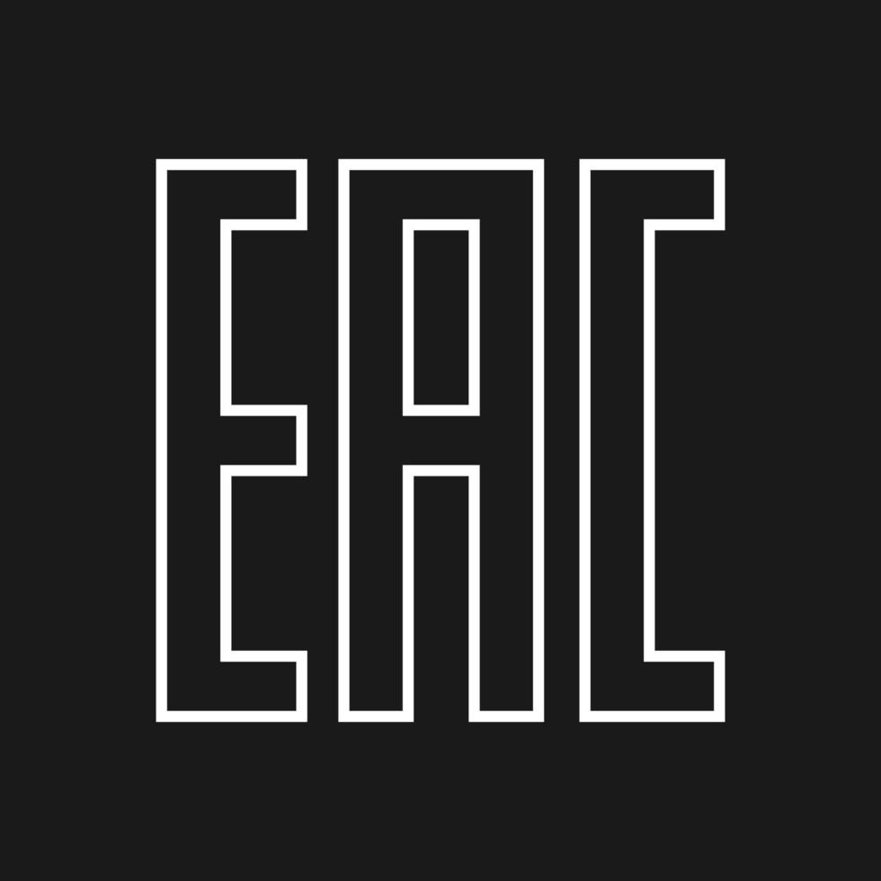 EAC EurAsian Conformity Mark Vector