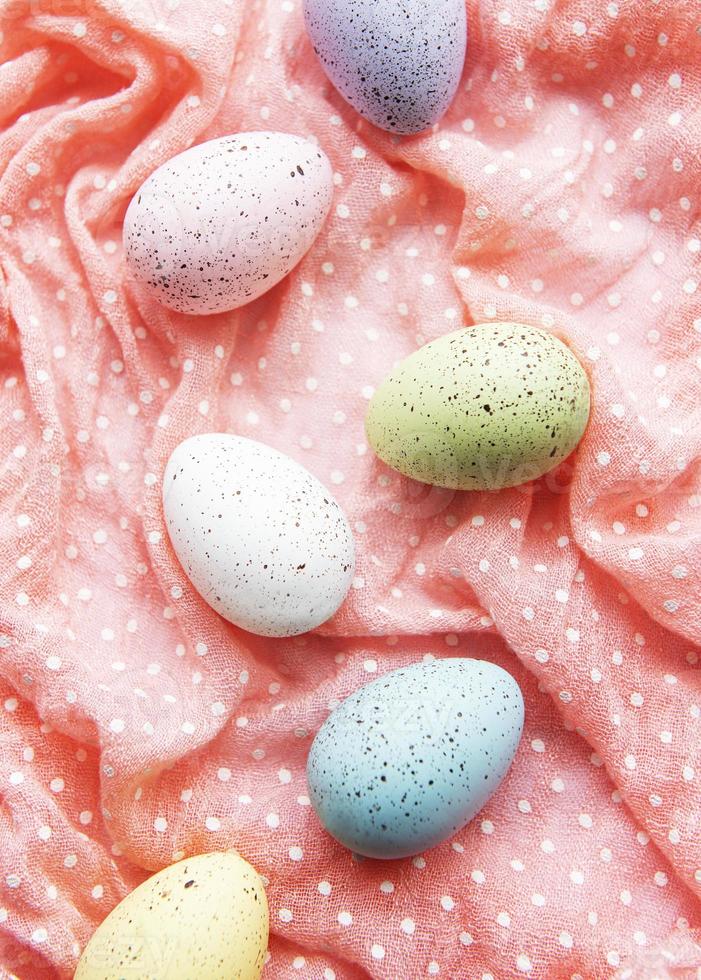 Colorful Easter eggs photo