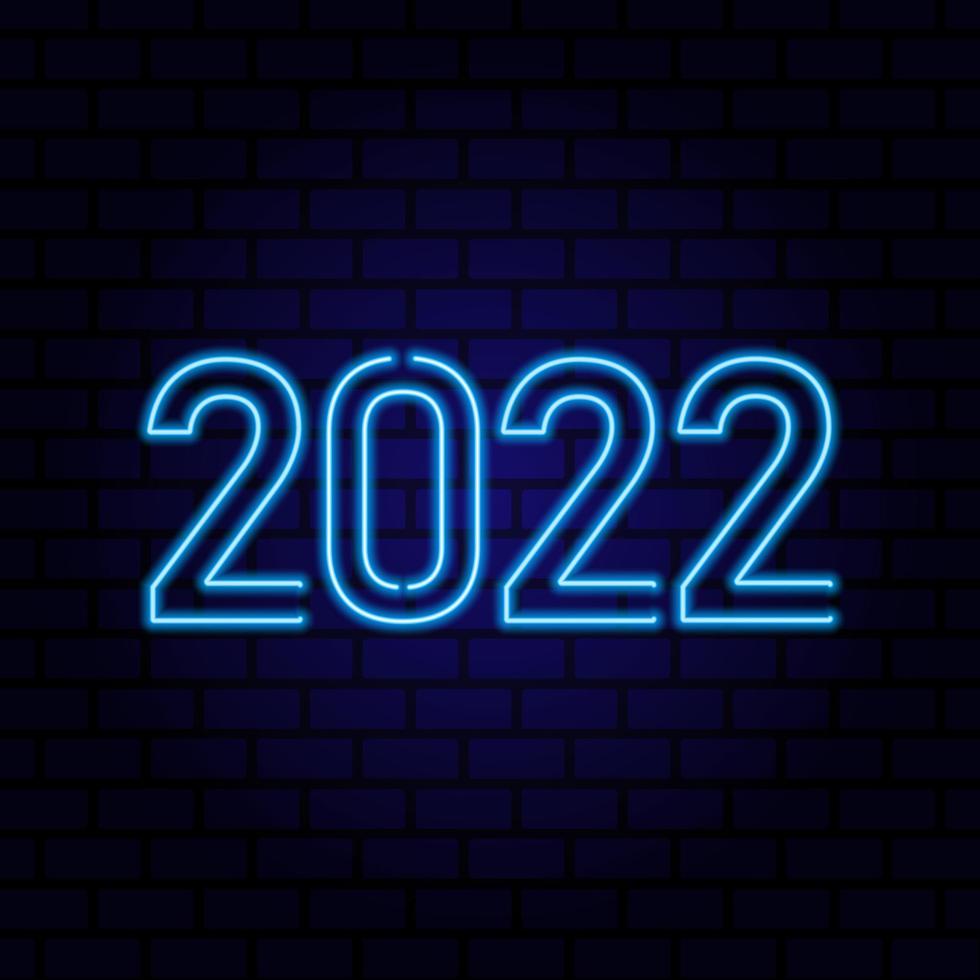 2022 Happy New Year Background. Vector illustration.