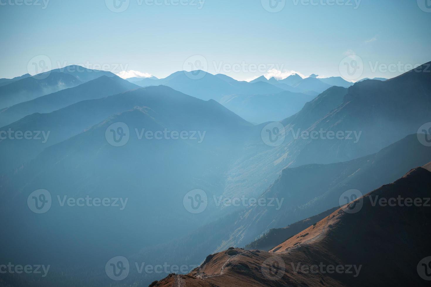 Mountain panorama of the Tatra Mountains from Kasprowy Wierch photo