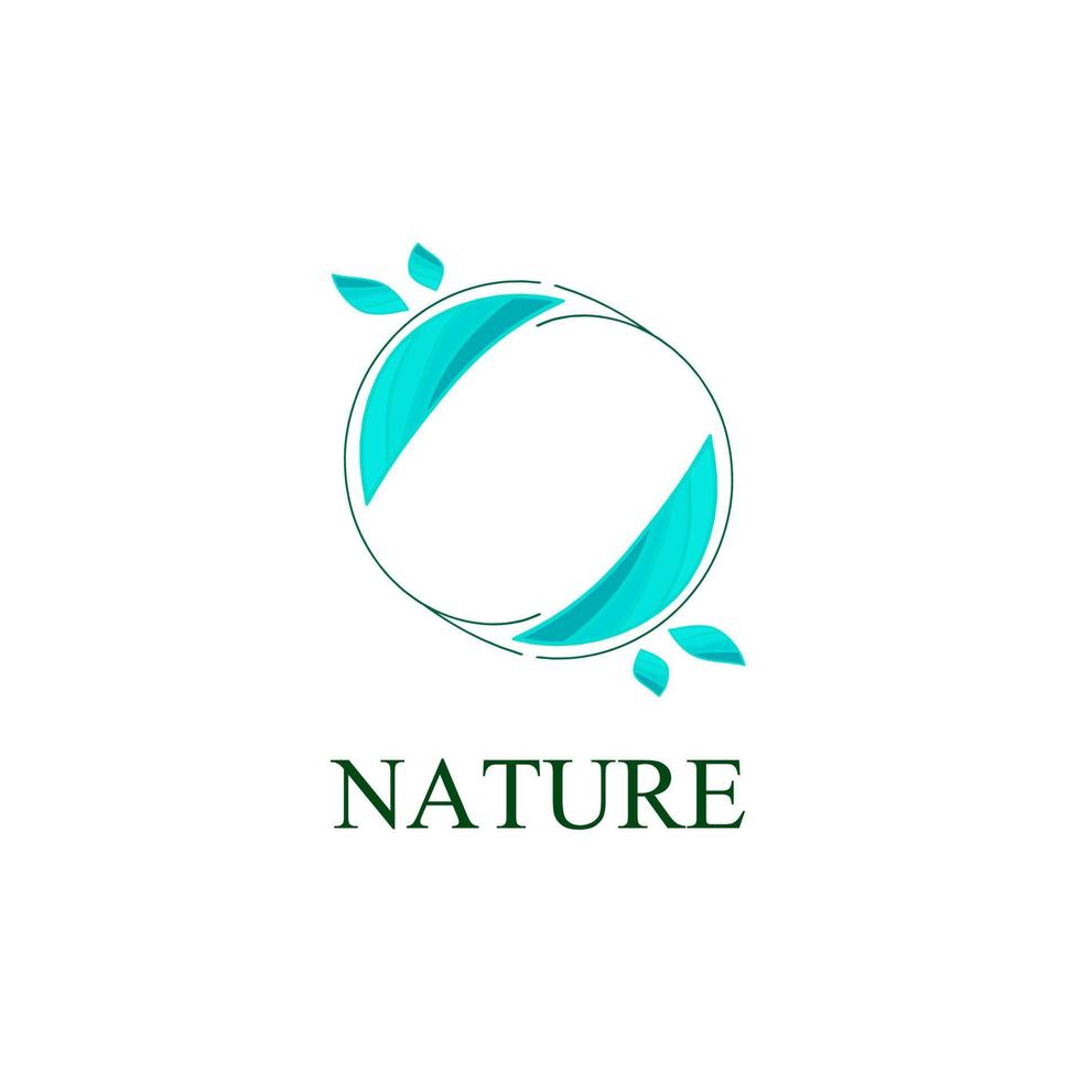 Logotipo y símbolo de la naturaleza de la hoja para la industria del medio ambiente de signos vector