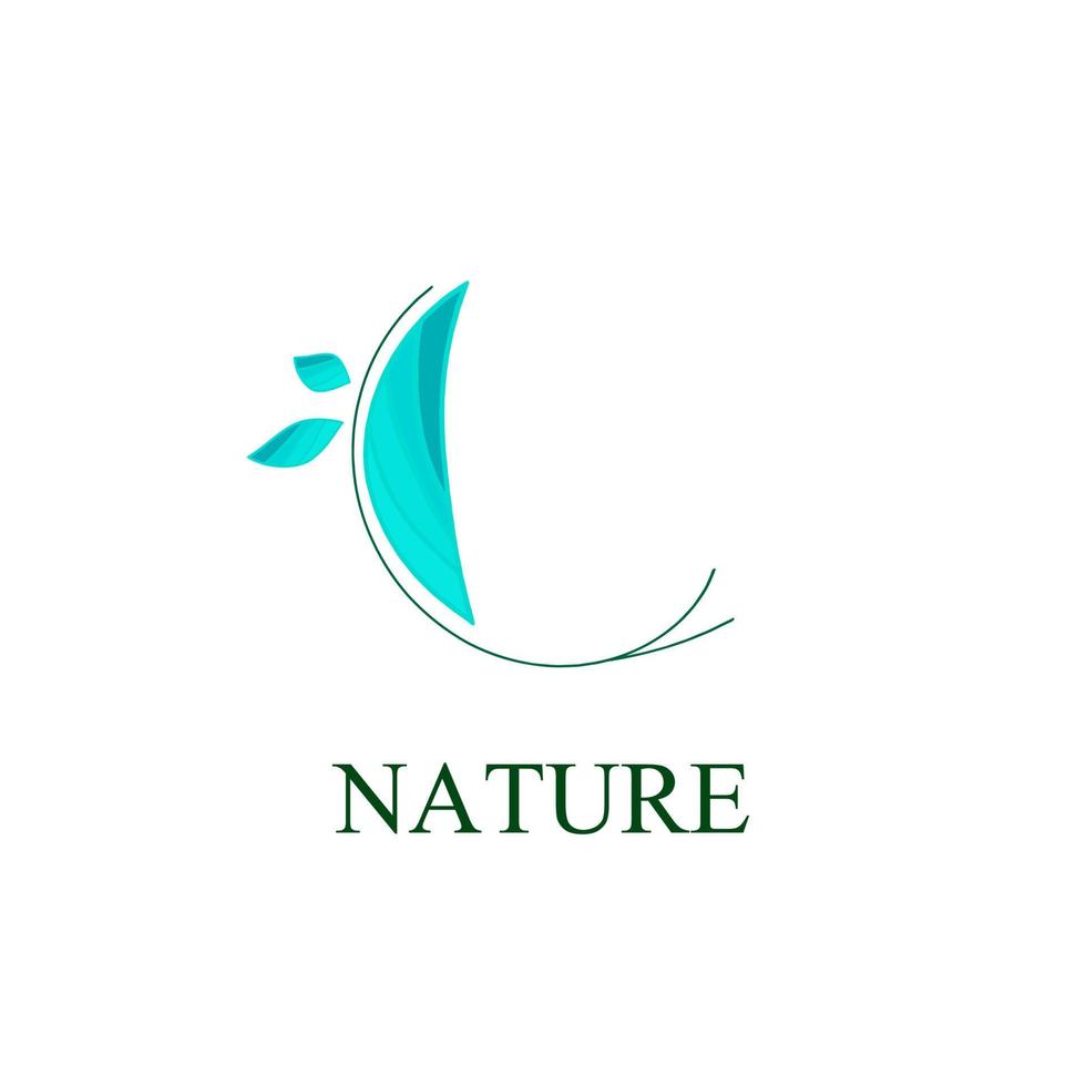 leaf nature logo and symbol for sign environment industry vector