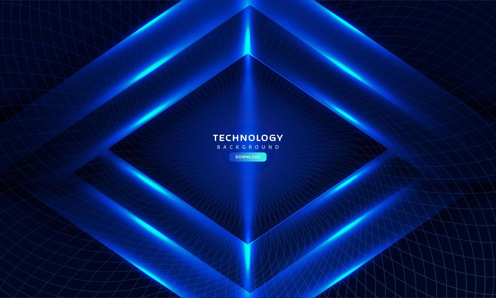 Dark blue light abstract technology background vector