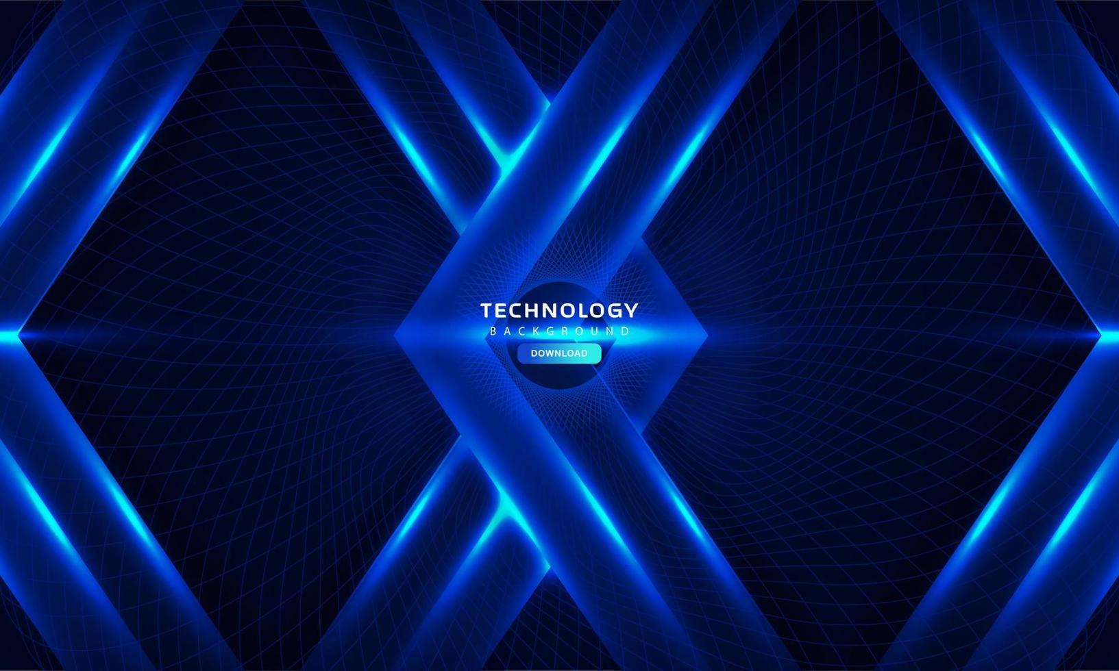 Dark blue light abstract technology background vector