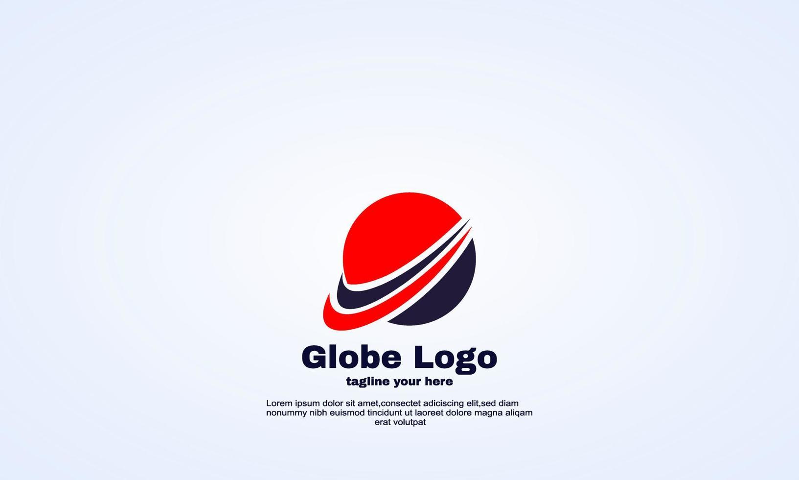 stock idea creative abstract globe logo vector