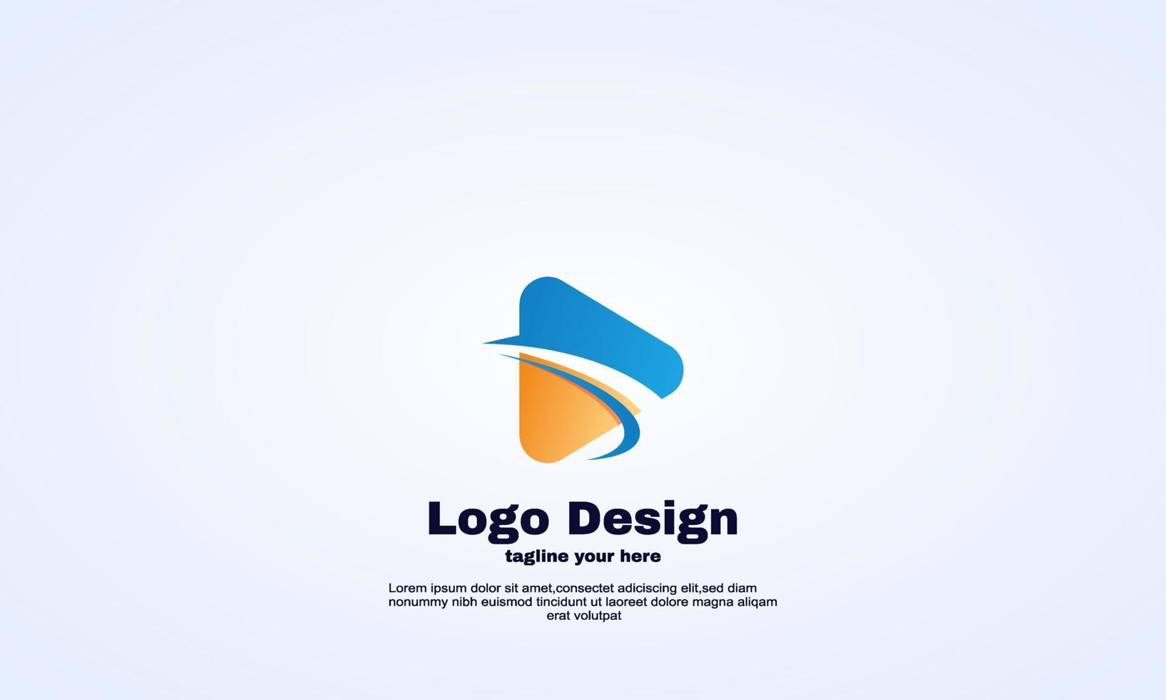 ilustrador de plantilla de logotipo de diseño de medios vectoriales vector