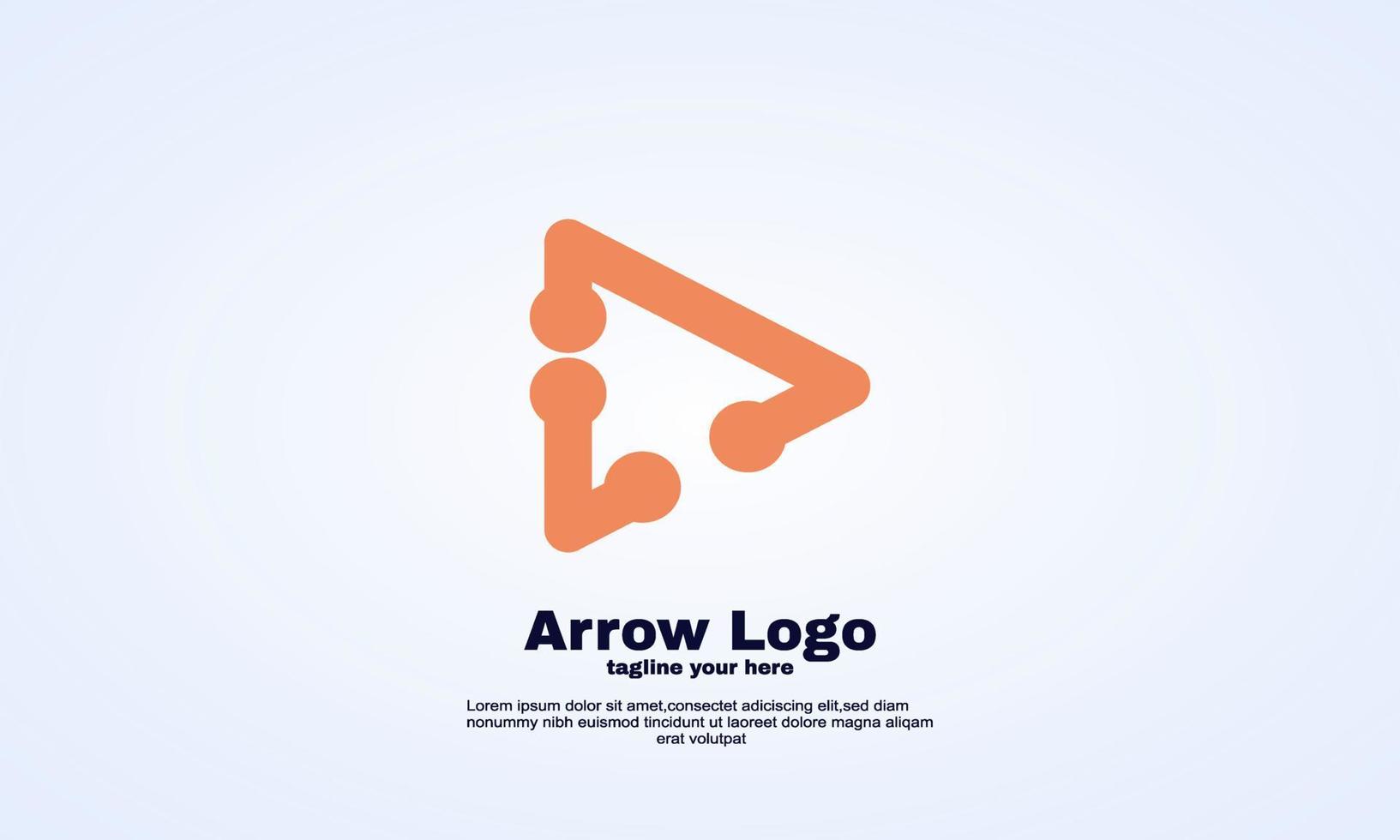 stock vector colorful arrow triangle logo fast motion vector illustrator