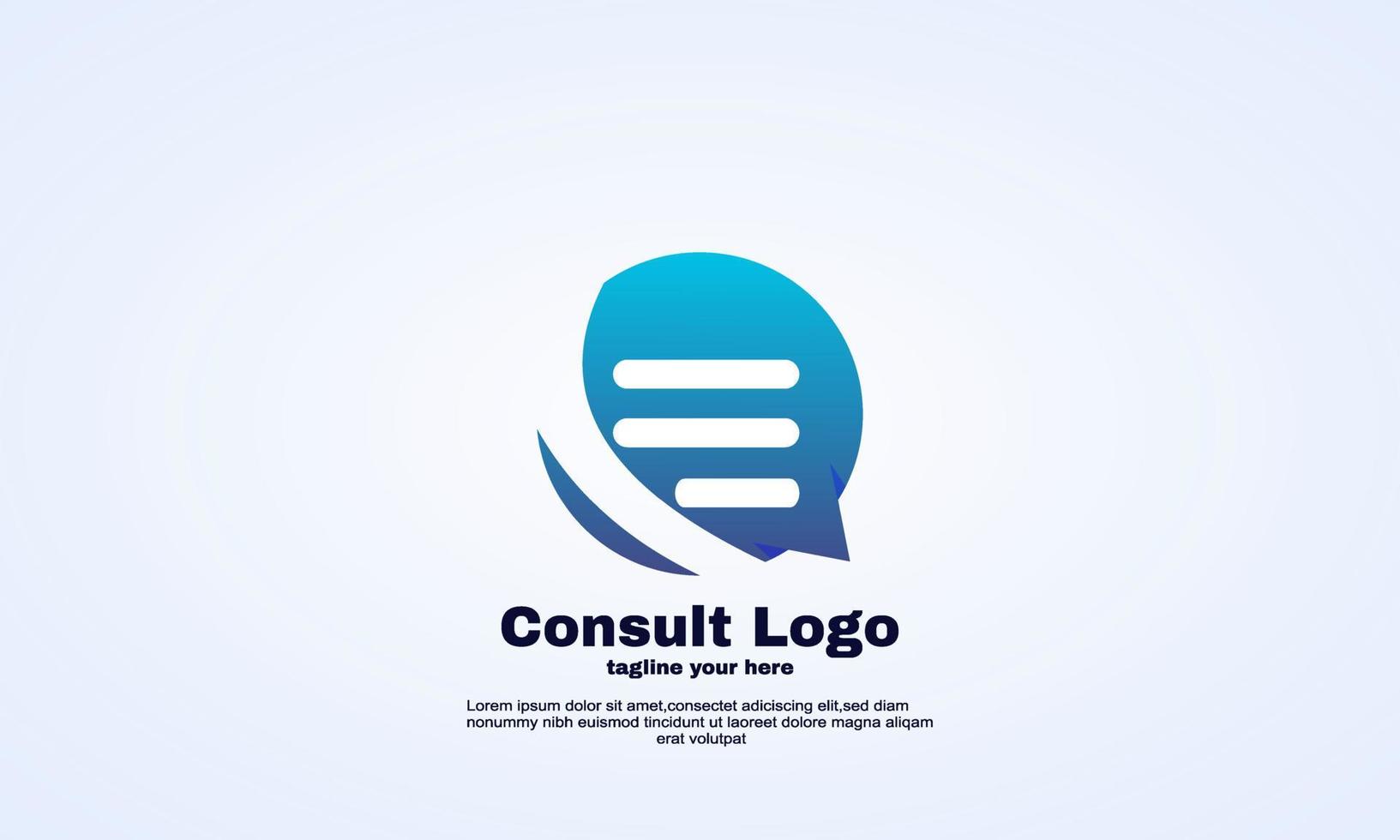 stock vector consulting agency logo communication speak speech