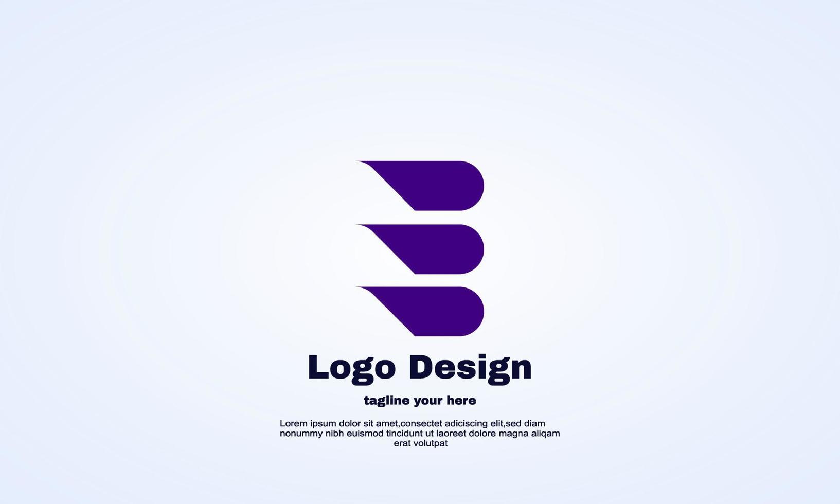 Stock Illustrator colorido símbolo de signo de logotipo inicial e vector