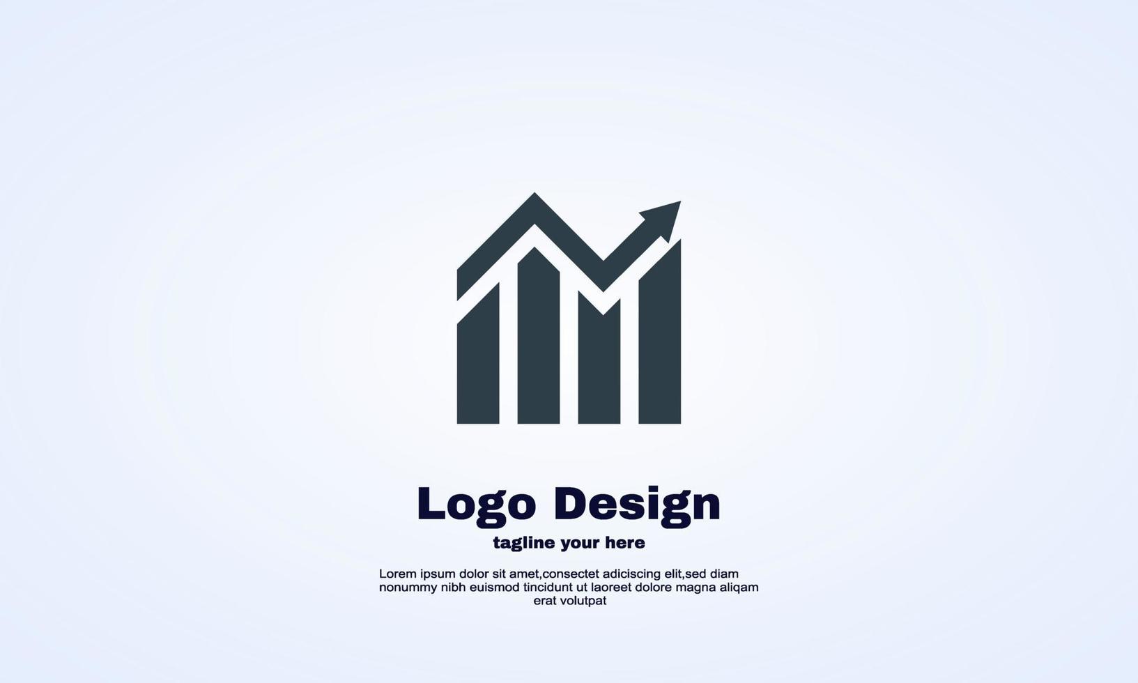 vector finance chart business growth analytic icon template