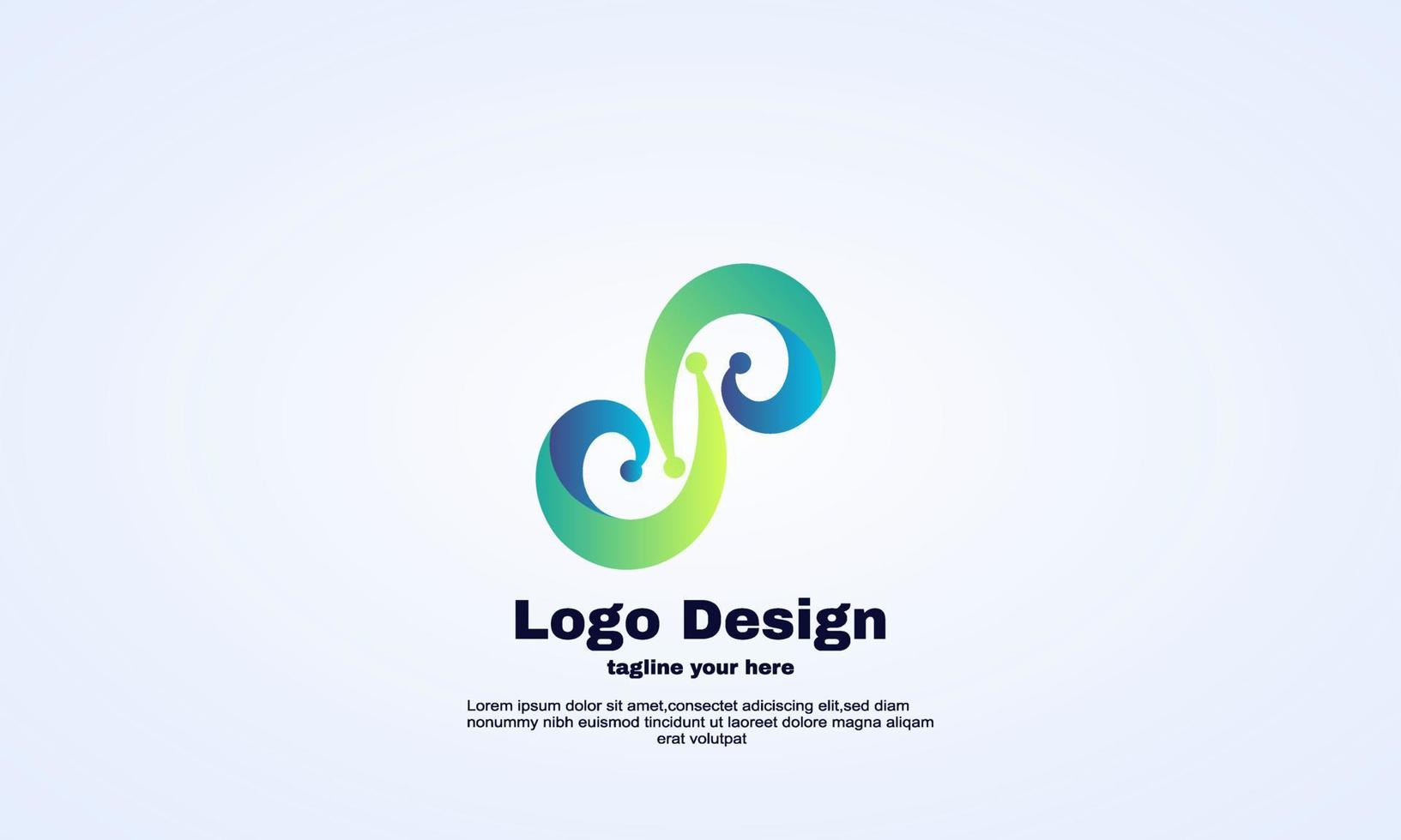 abstract idea business company logo design template concept illustrator vector