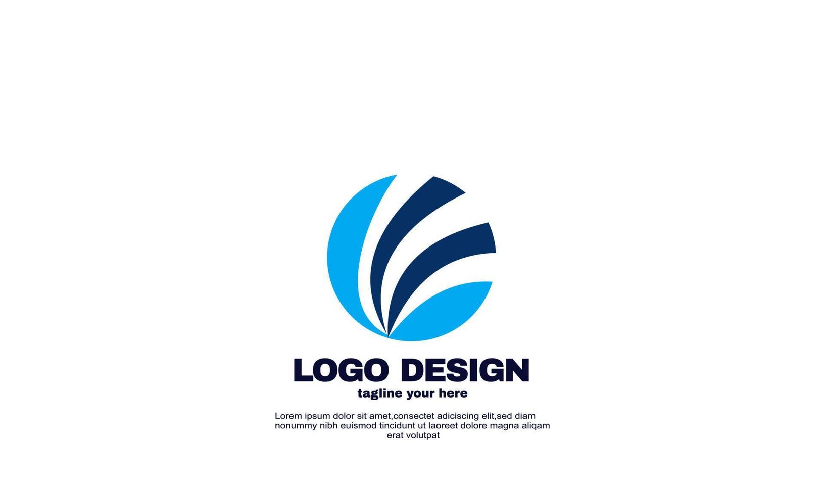 awesome global logo template vector