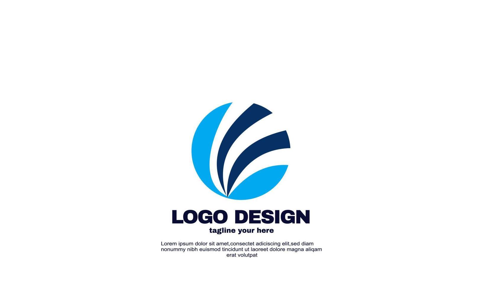 impresionante plantilla de logotipo global vector