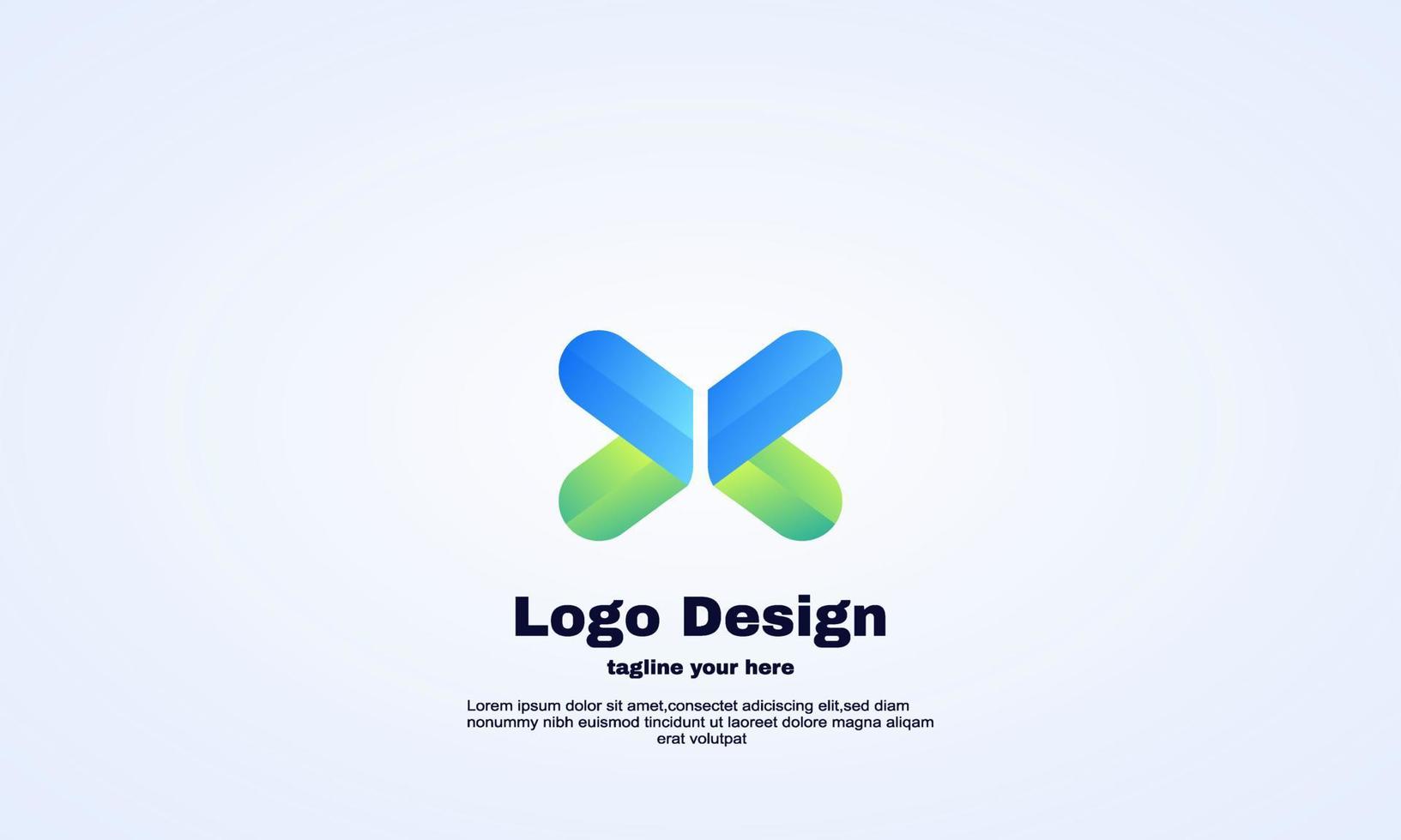 stock abstract butterfly wings airplane logo design vector