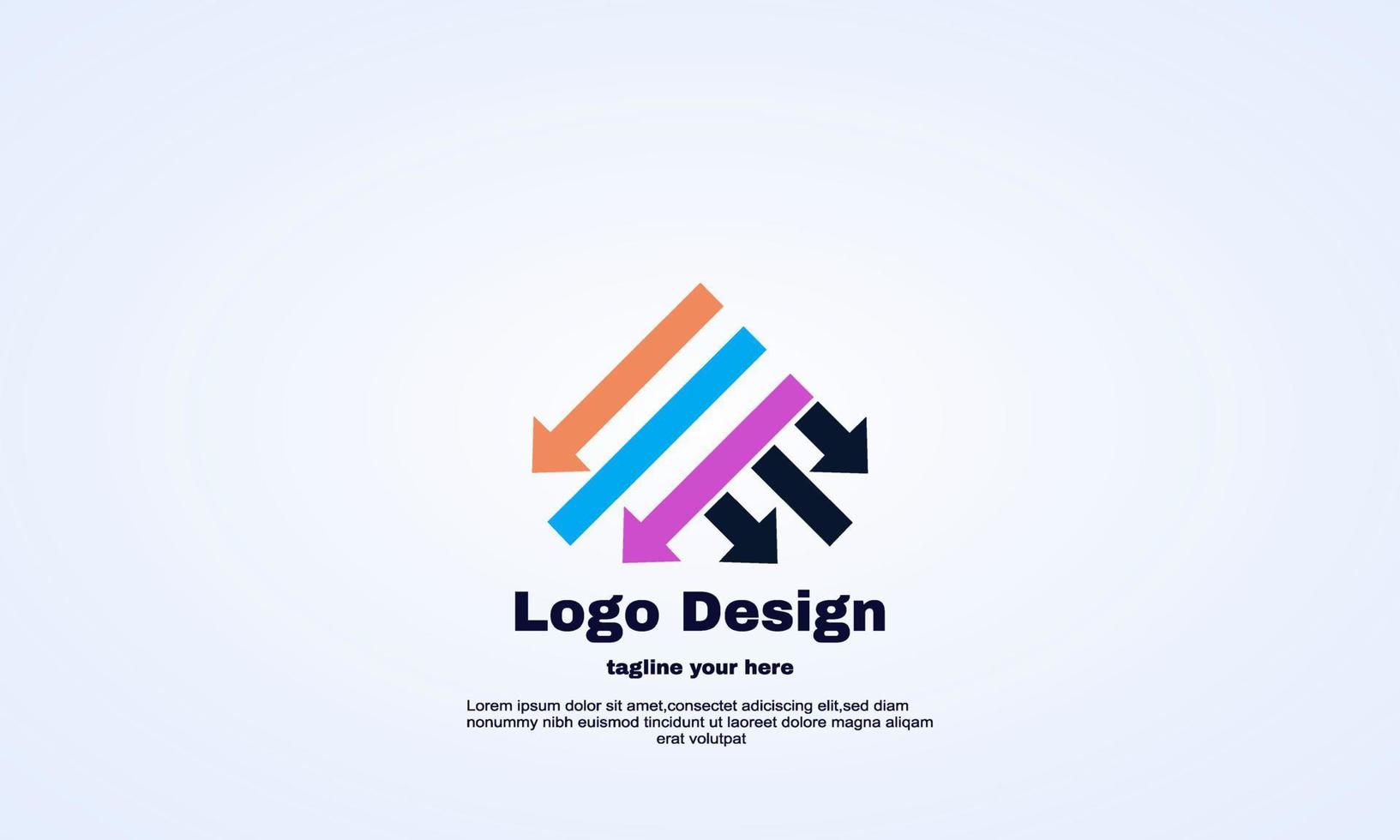 vector colorful looping arrow logo sign symbol