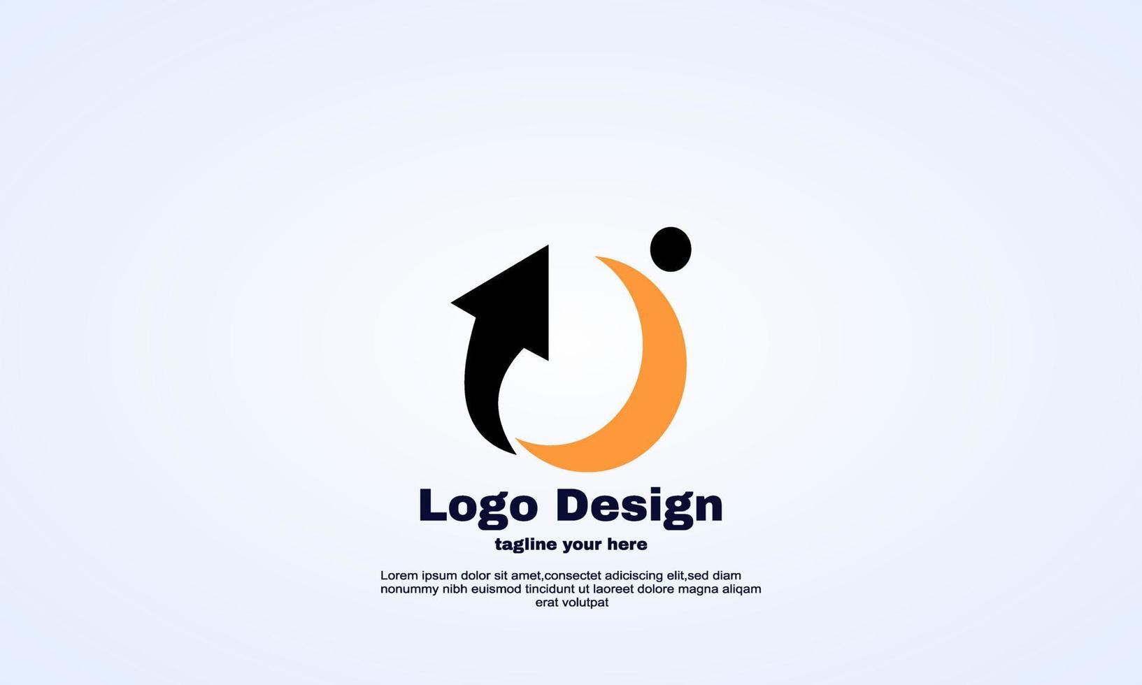 vector de progreso hombre logo plantilla diseño creativo ilustrador