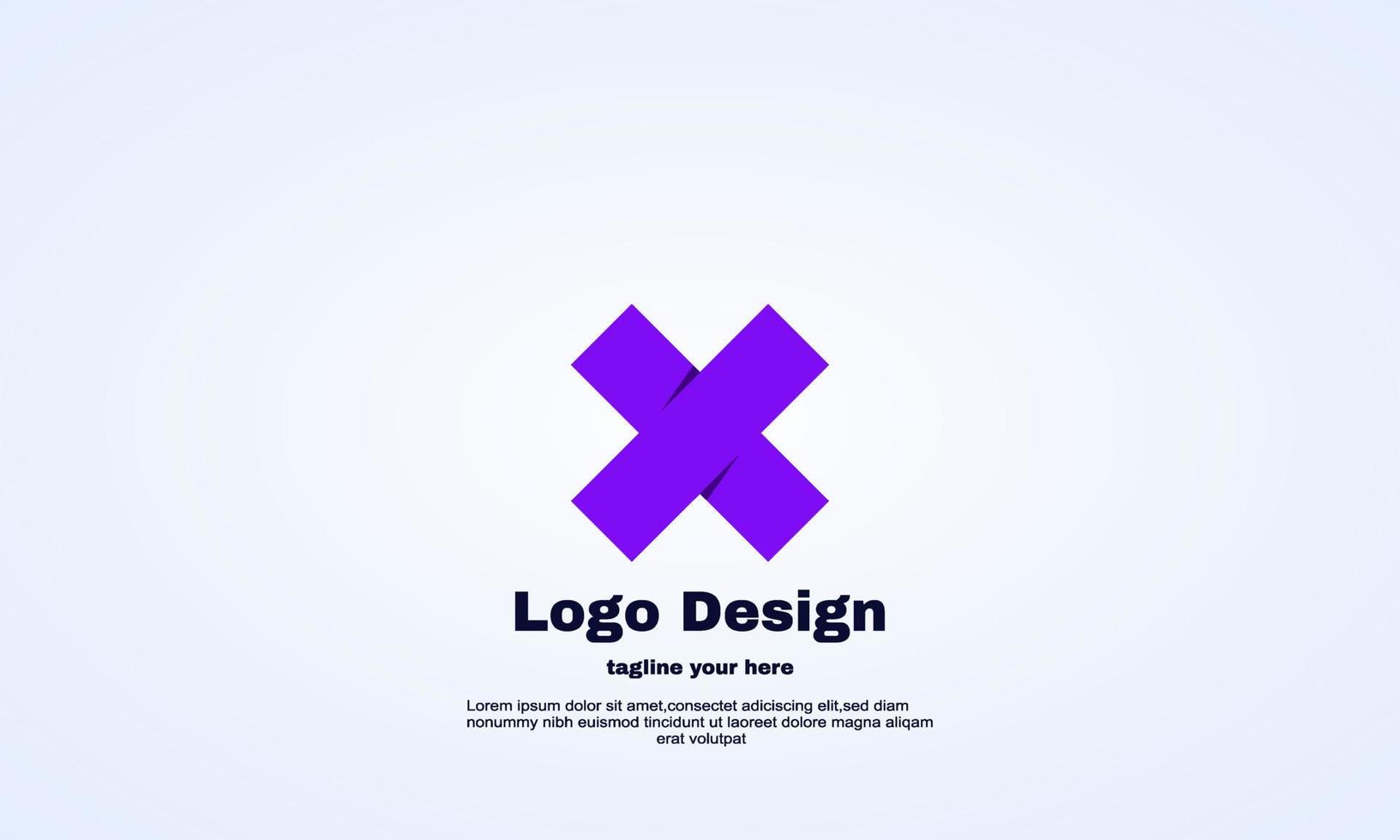 vector business initial X logo design template