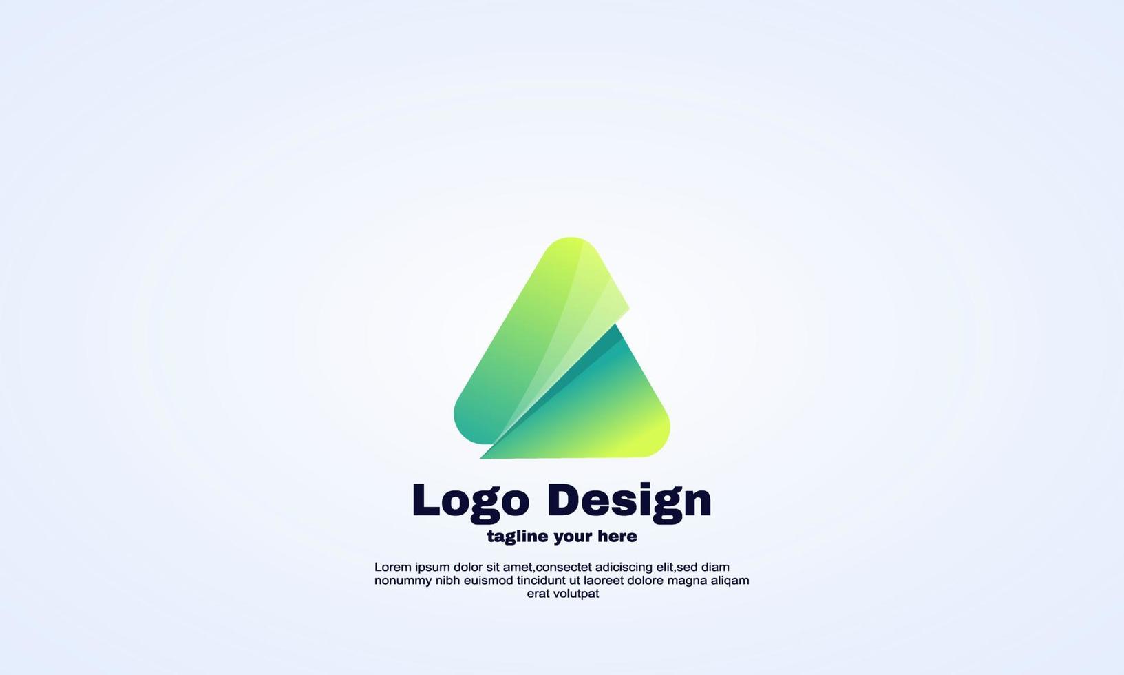 vector abstract idea triangle company business logo