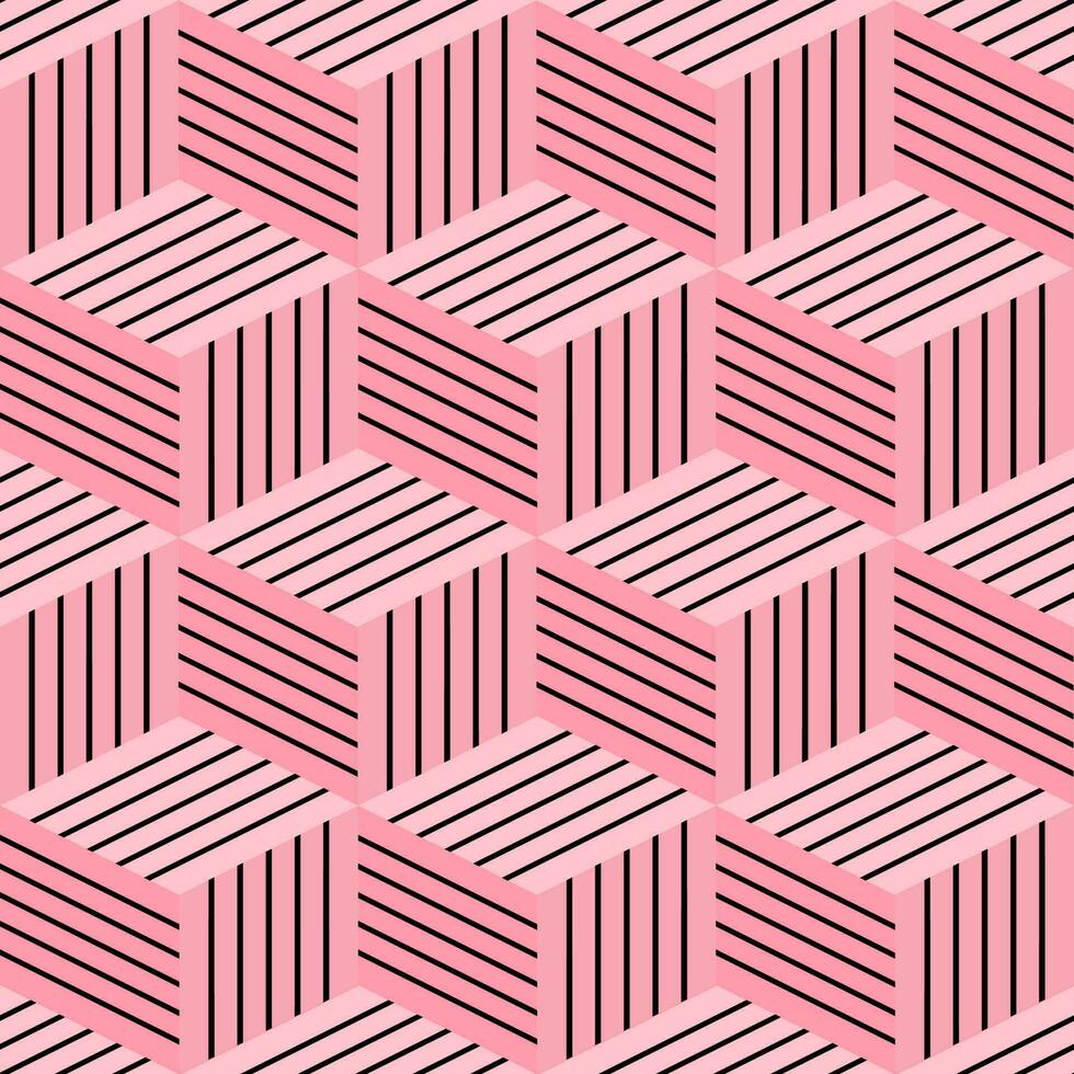 hexagonal pink background pattern for screening on various materials such as bags, handkerchiefs, mobile phone cases, glass, etc. vector