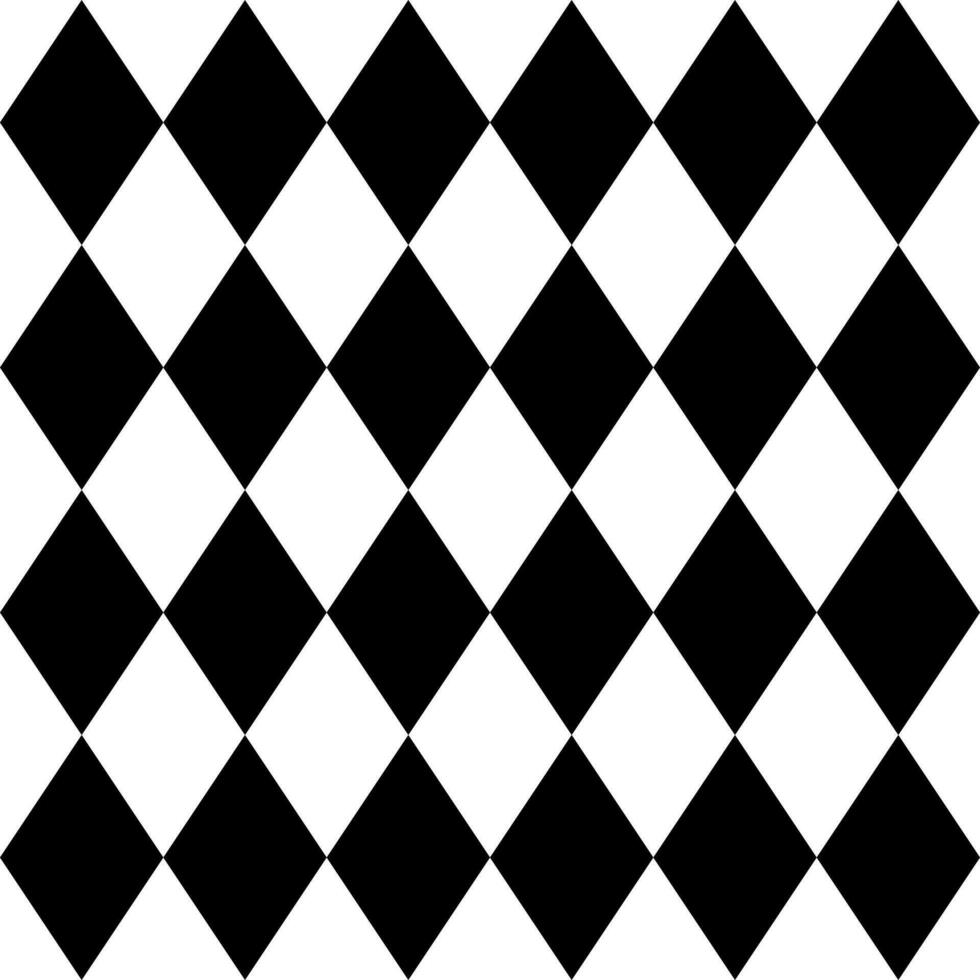 black and white diamond square pattern vector