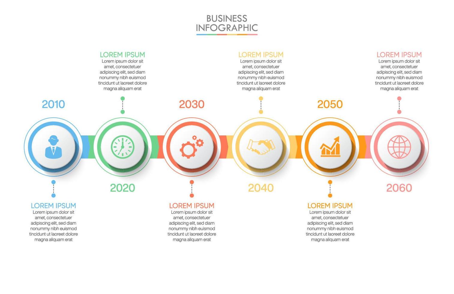 Presentation business infographic template vector