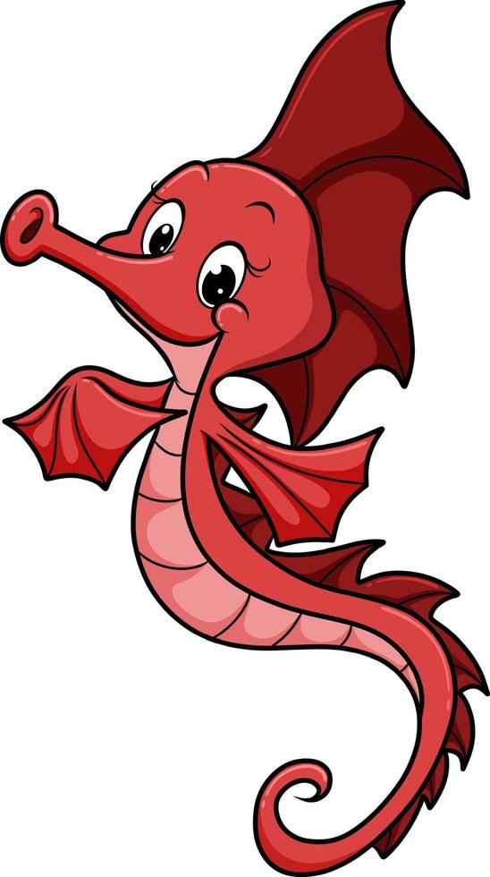 The cute seahorse is so beautiful vector
