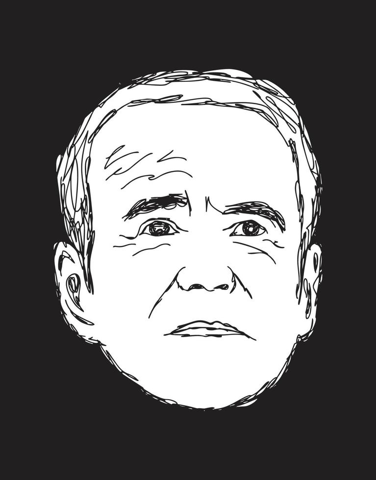 joe biden vector sketch illustration, scribble art