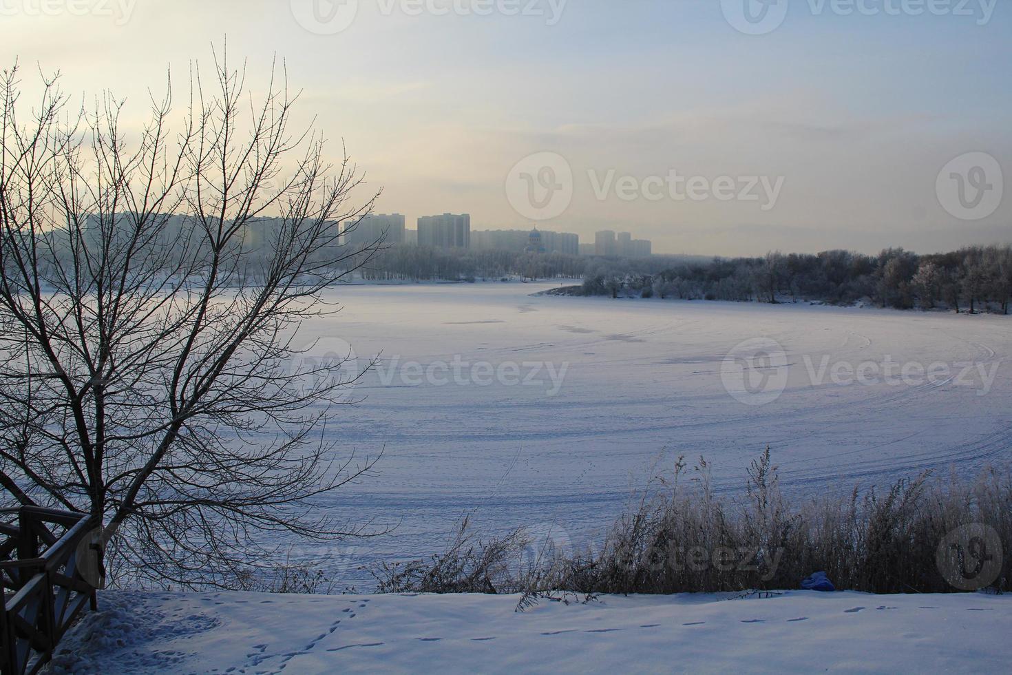 A frozen lake. photo