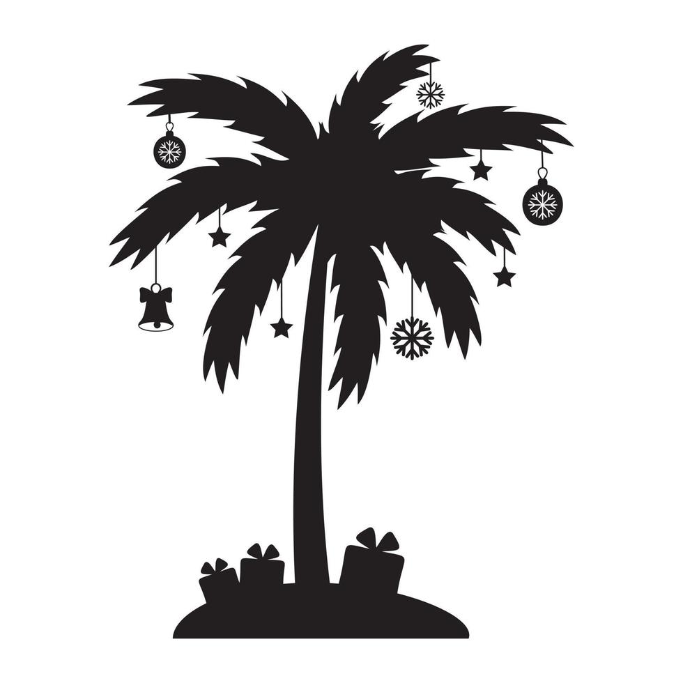 Christmas Palm Tree vector