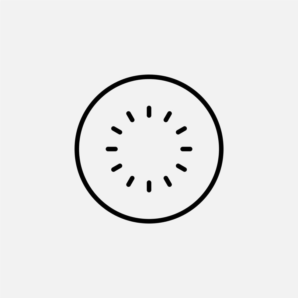 icono de línea de kiwi, vector, ilustración, plantilla de logotipo. adecuado para muchos propósitos. vector
