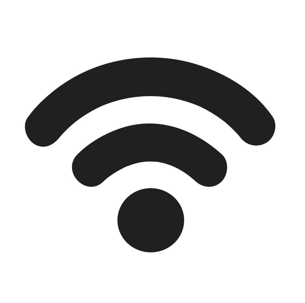 Wifi icon vector, wireless internet sign vector
