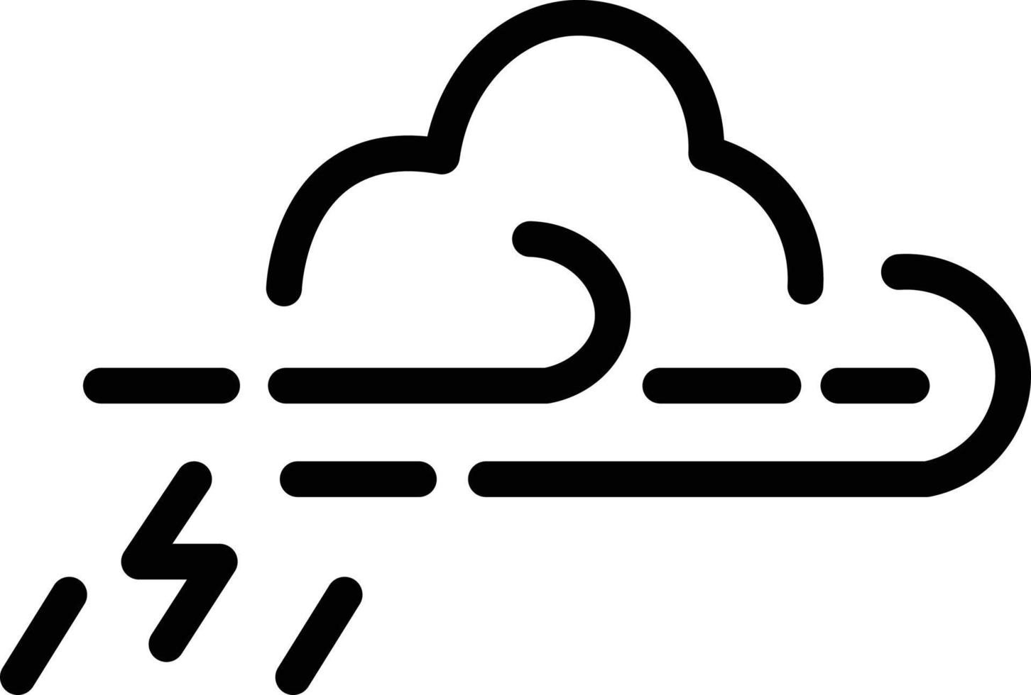 pronóstico de nubes monzón icono de clima lluvioso vector