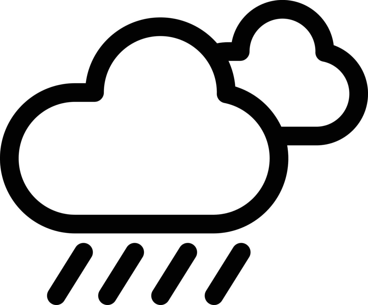 Cloud cloudy forecast rainy weather icon vector