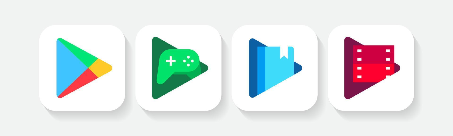 Free Google play games Logo Icon - Download in Flat Style