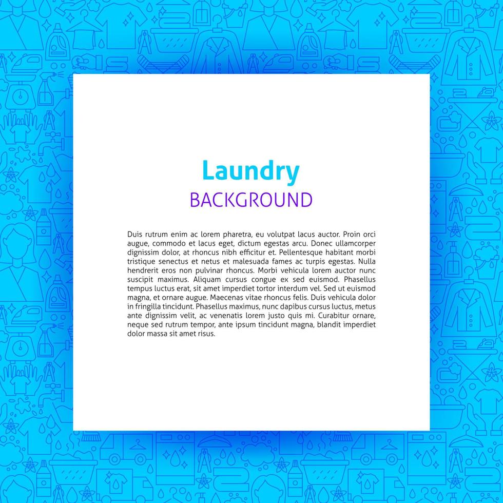 Laundry Paper Template vector