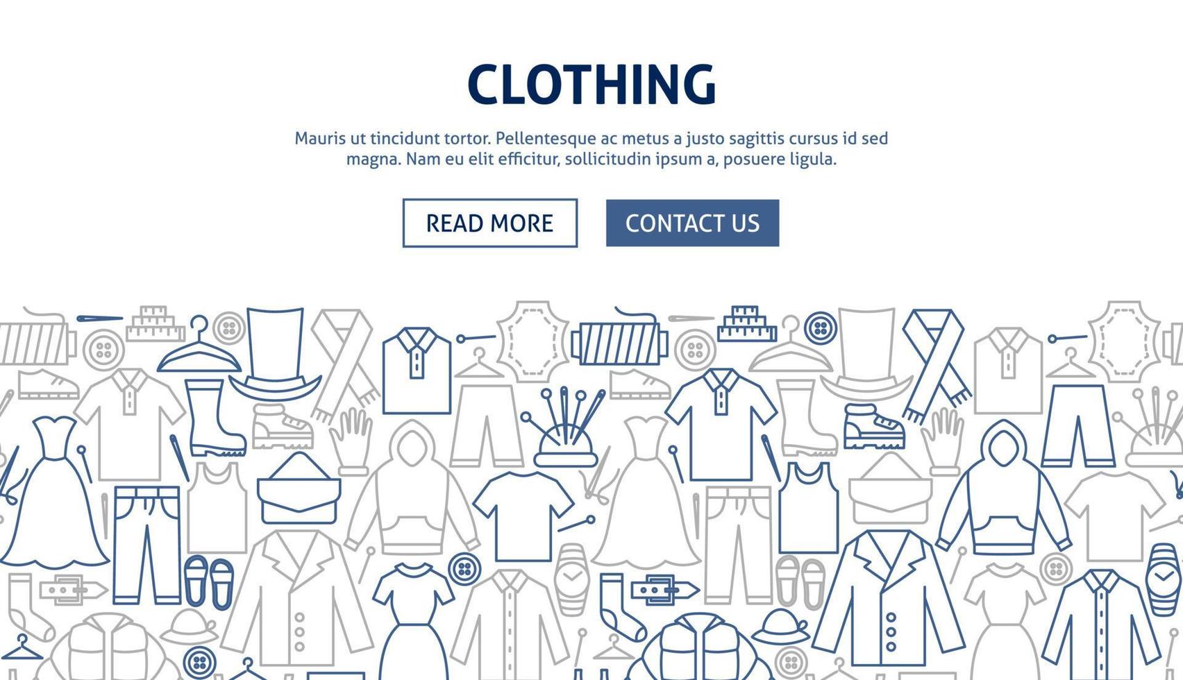 Clothing Banner Design vector