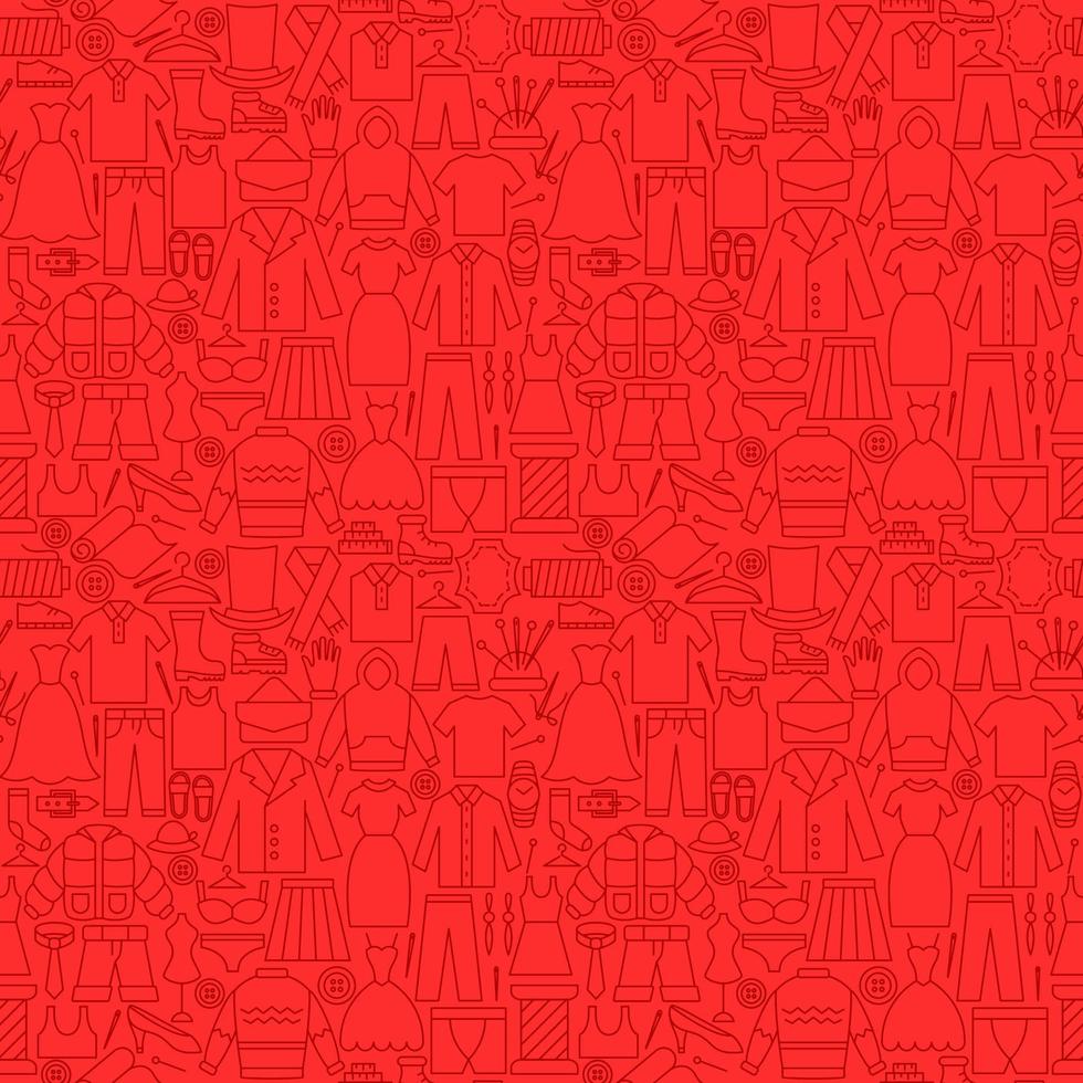 Clothing Line Seamless Pattern vector