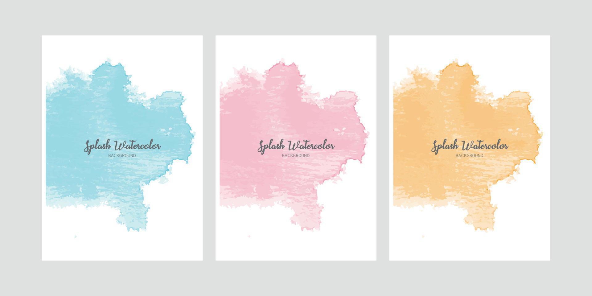 Splash watercolor print vector