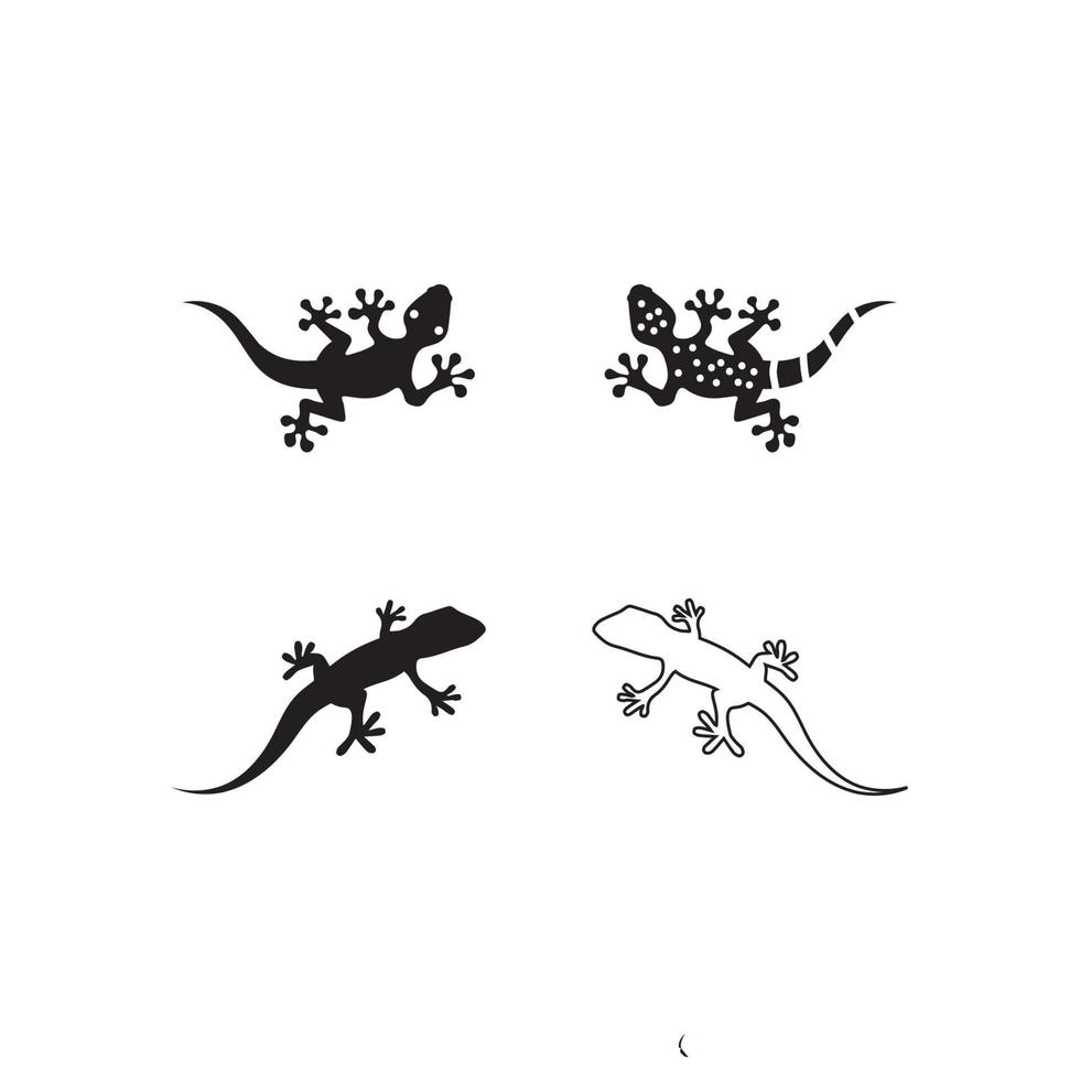 animal vector lagarto salamandra gecko cocodrilo y reptiles diseño logo