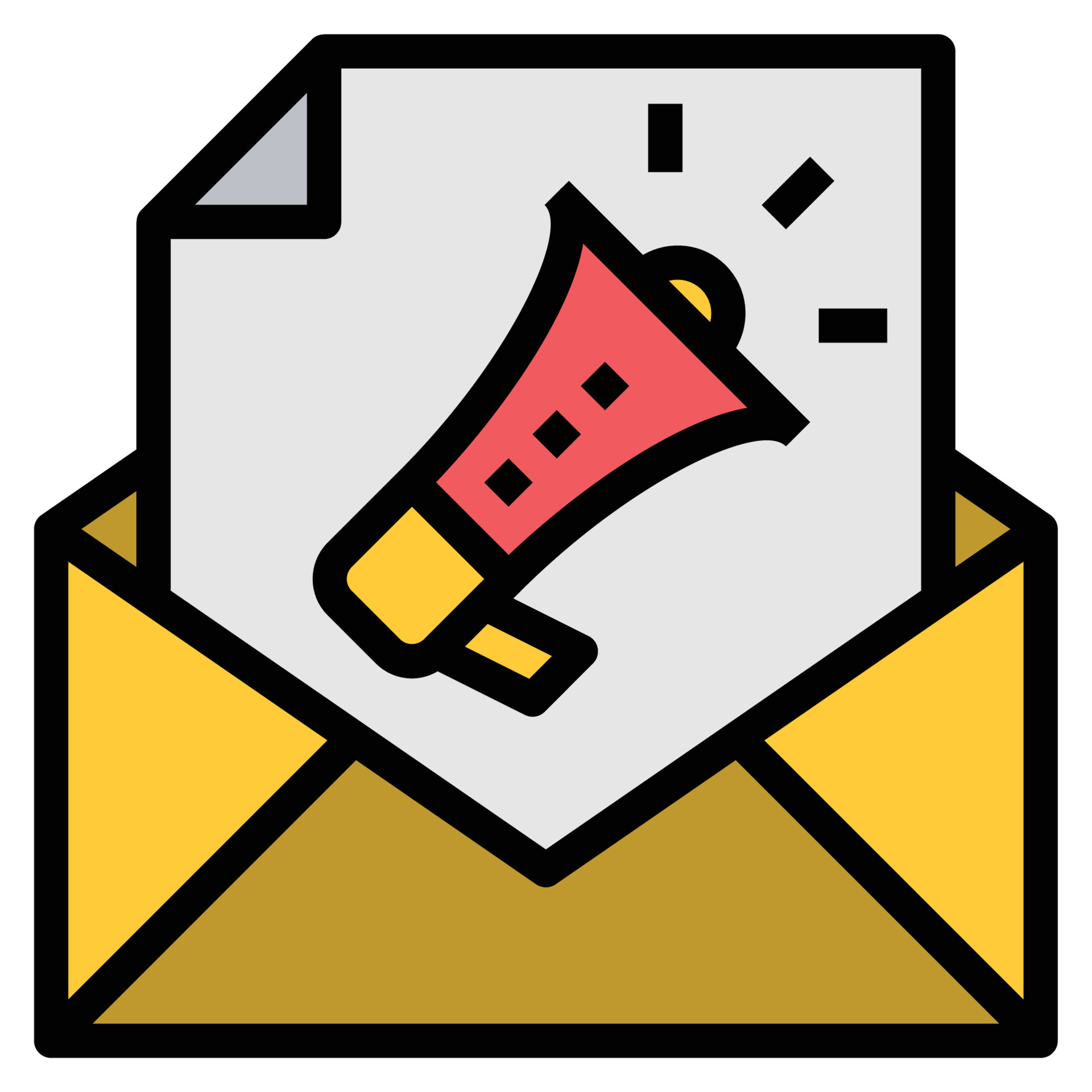 EMAIL PROMOTION ICON LINE COLOR . 4925859 Vector Art at Vecteezy