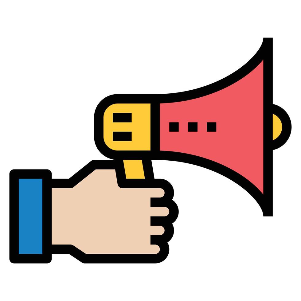 COMMUNICATION ICON LINE COLOR . vector