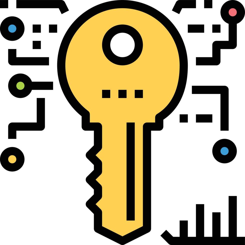 KEY ACCESS ICON VECTOR .