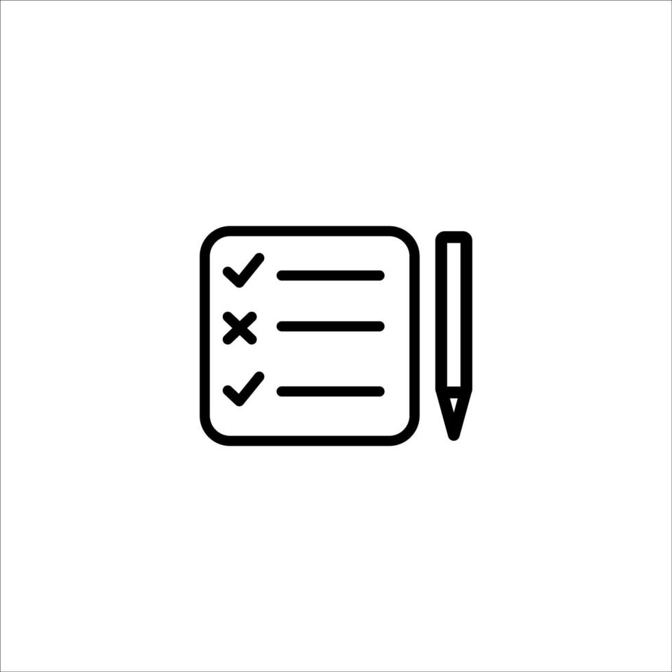 Icon check list vector