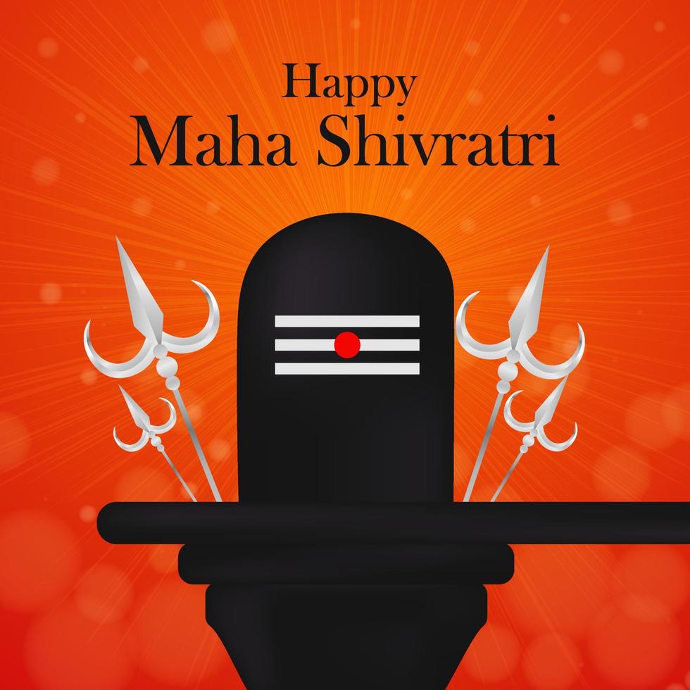 Background of Maha Shivratri India Event vector