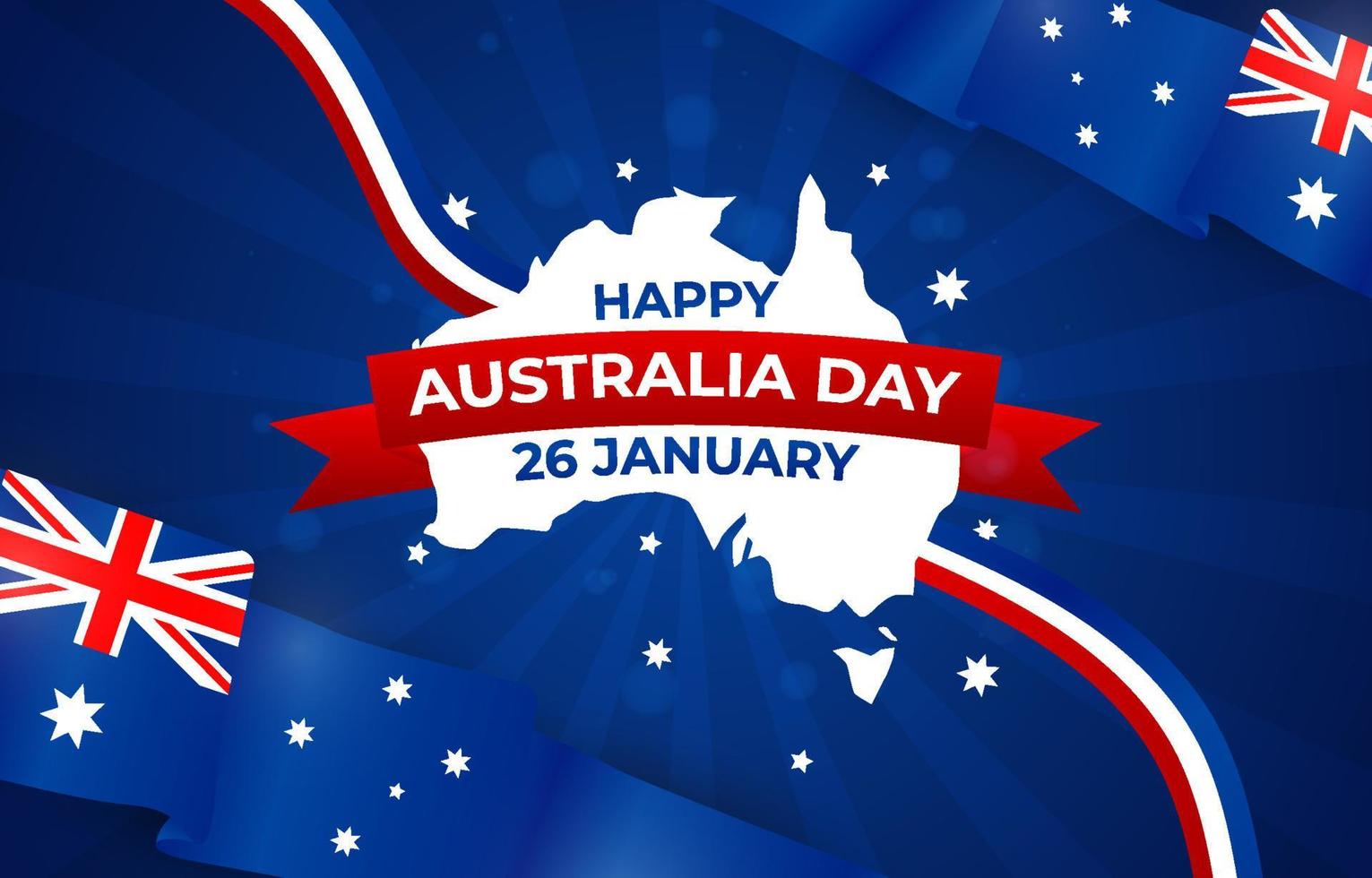 fondo del día de australia vector