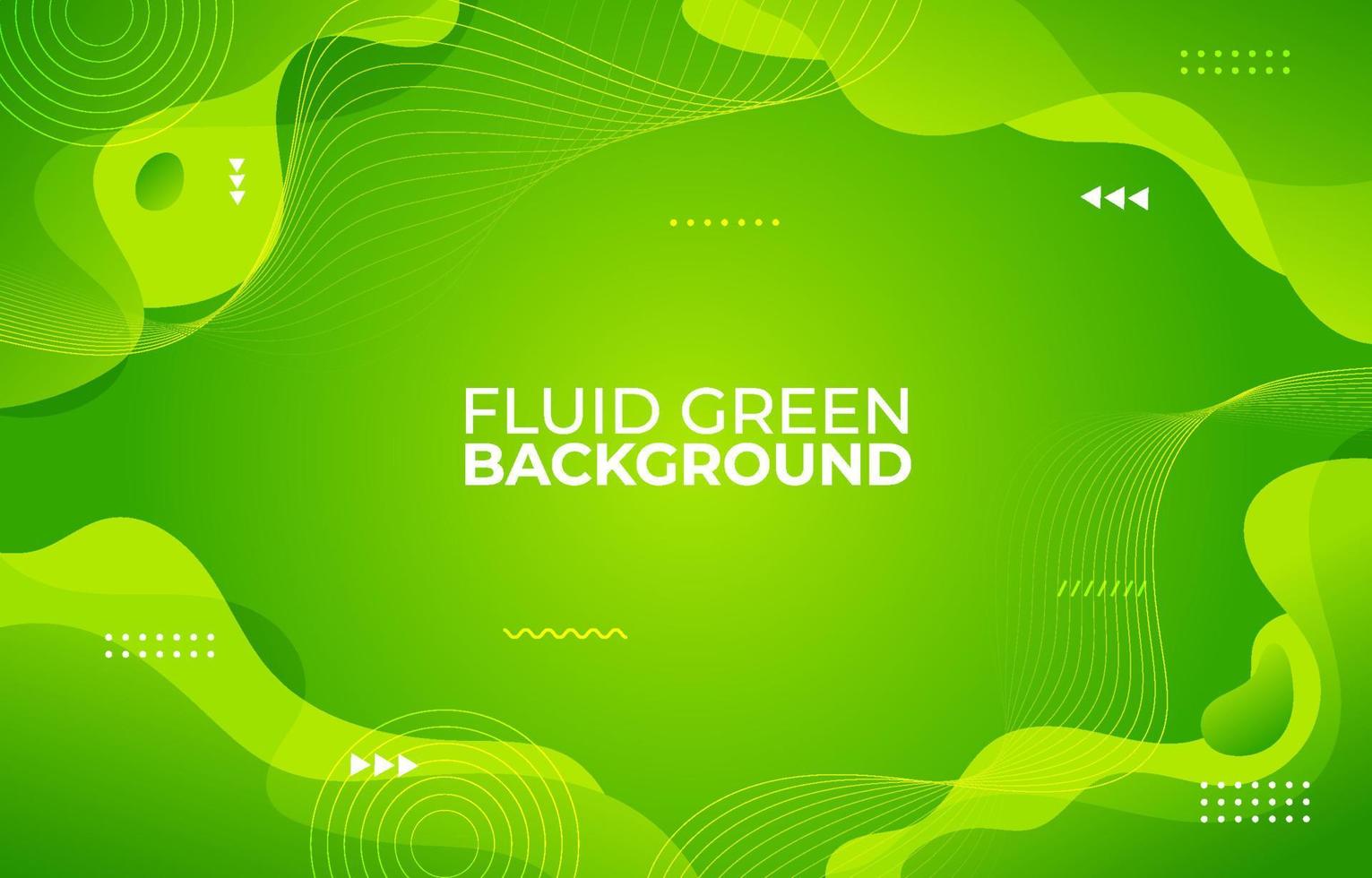 Background of Green Fluid vector