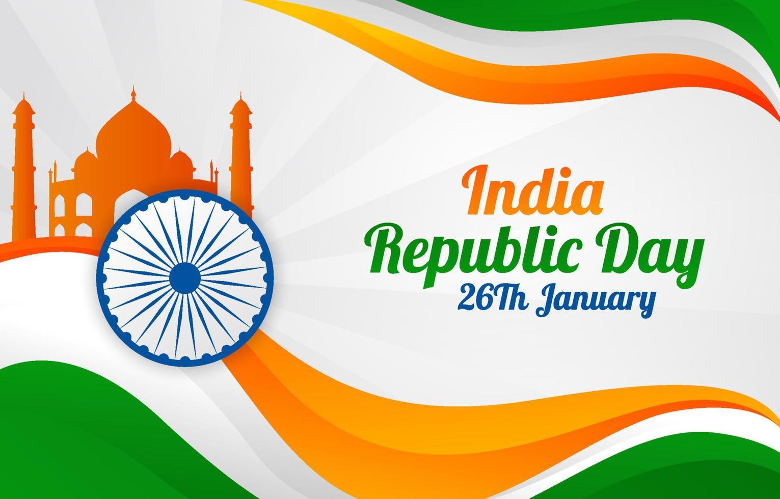 Background of India Republic Day vector