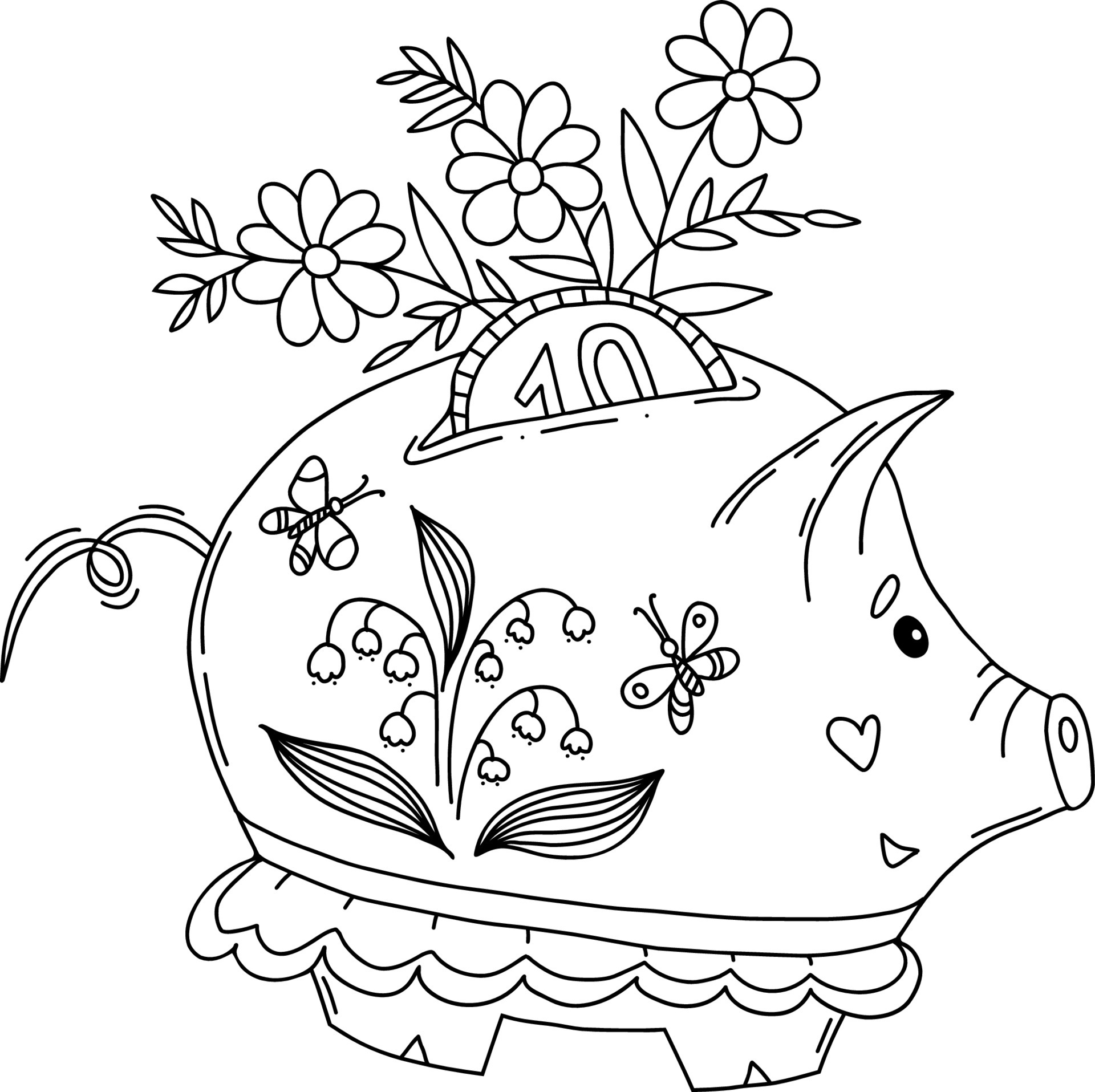 Our Solutions  Piggy Bank Easy To Draw  Free Transparent PNG Clipart  Images Download