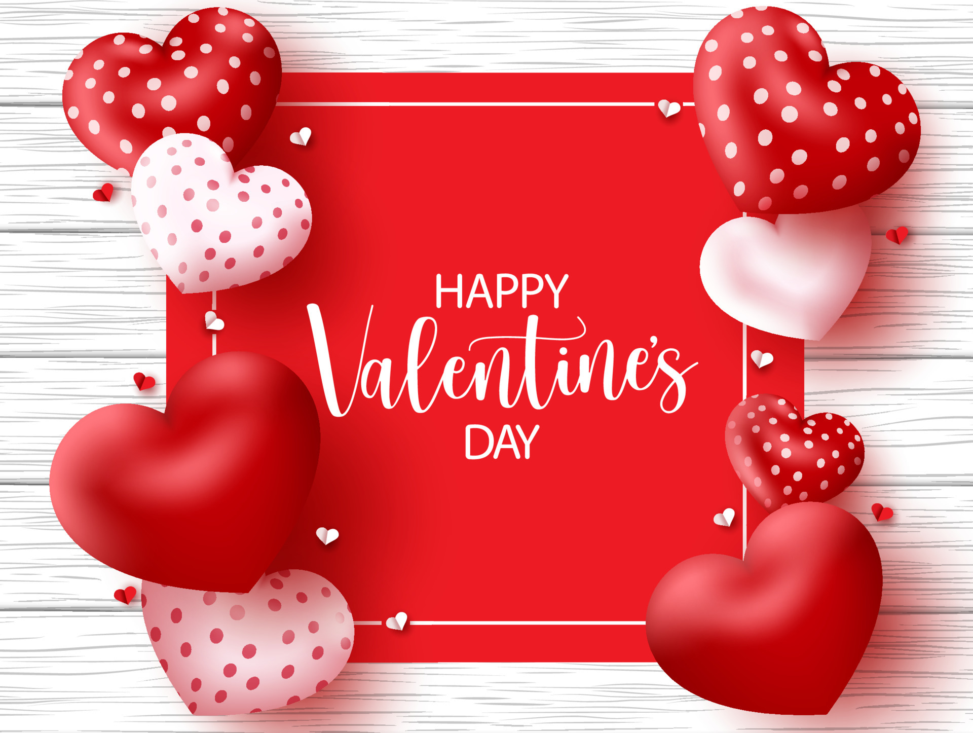 Valentine #39 s day vector template design Happy valentine #39 s day text in