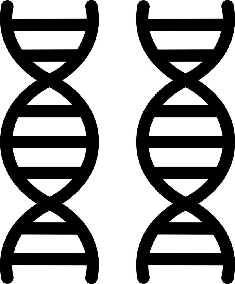 simple dna vector icon, editable, 48 pixel